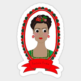 Festive Frida Sticker